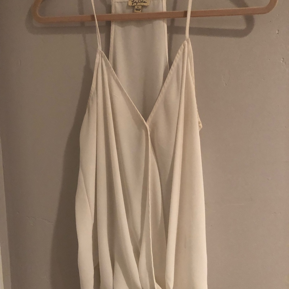 White tank top
